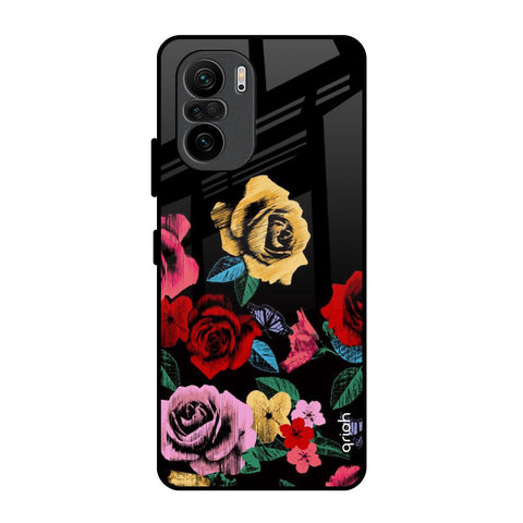 Floral Decorative Glossy Case For Mi 11X Pro