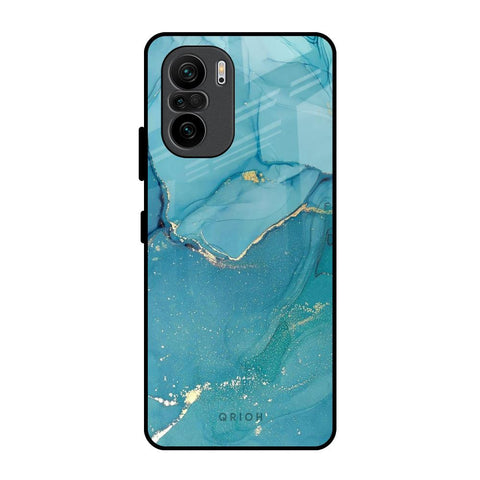 Blue Golden Glitter Glossy Case for Mi 11X Pro