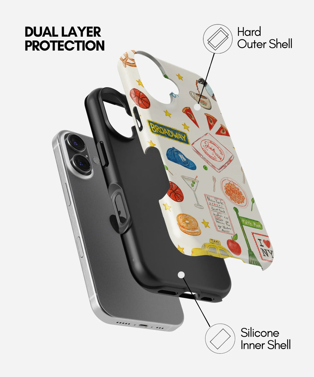 Broadway Lights Premium Tough Shining Phone Case (Double Layer) Available For All iPhone Models