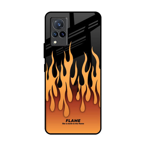 Fire Flame Glossy Case for Vivo V21