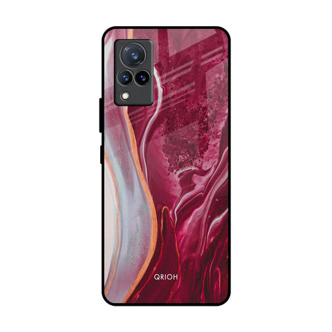 Crimson Ruby Glossy Case for Vivo V21