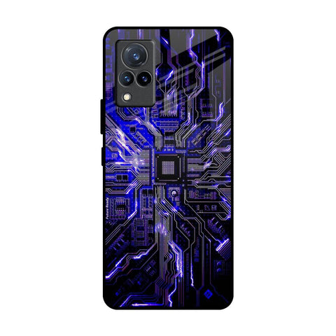 Techno Color Pattern Glossy Case For Vivo V21