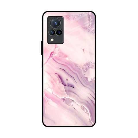 Diamond Pink Gradient Glossy Case For Vivo V21