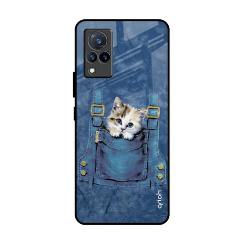 Kitty In Pocket Glossy Case For Vivo V21