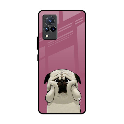 Funny Pug Face Glossy Case For Vivo V21