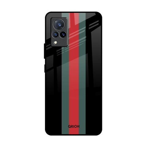 Vertical Stripes Glossy Case for Vivo V21