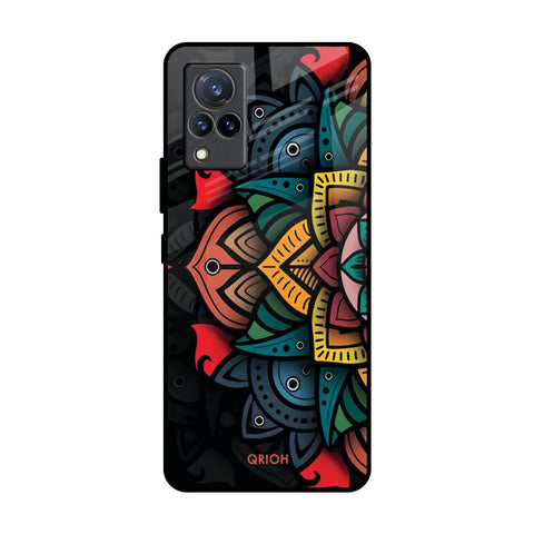Retro Gorgeous Flower Glossy Case for Vivo V21