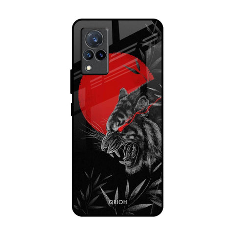 Red Moon Tiger Glossy Case for Vivo V21