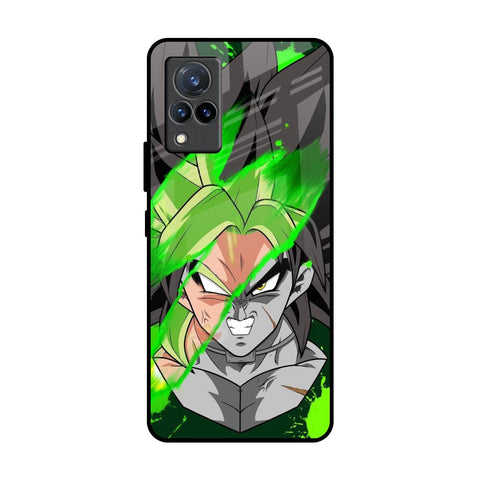 Anime Green Splash Glossy Case for Vivo V21