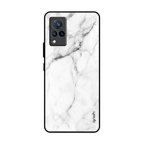 Modern White Marble Glossy Case for Vivo V21