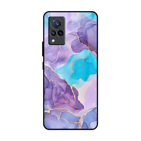 Alcohol ink Marble Glossy Case for Vivo V21