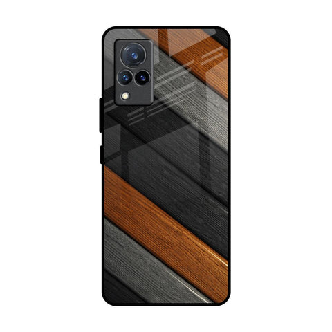 Tri Color Wood Glossy Case for Vivo V21