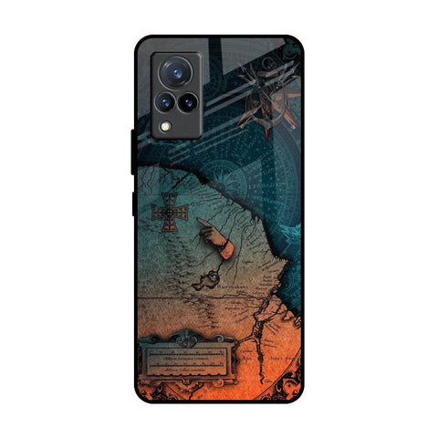 Geographical Map Glossy Case for Vivo V21