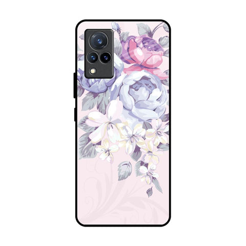 Elegant Floral Glossy Case for Vivo V21