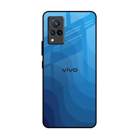 Blue Wave Abstract Glossy Case for Vivo V21