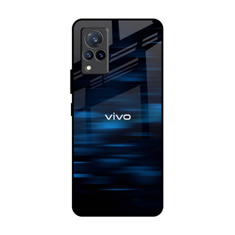 Blue Rough Abstract Glossy Case for Vivo V21