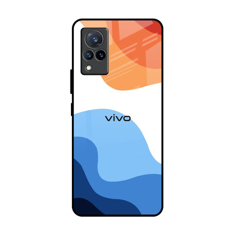 Wavy Color Pattern Glossy Case for Vivo V21
