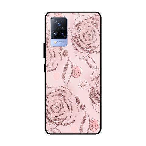 Shimmer Roses Glossy case for Vivo V21