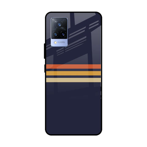 Tricolor Stripes Glossy Case For Vivo V21