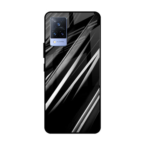 Black & Grey Gradient Glossy Case For Vivo V21