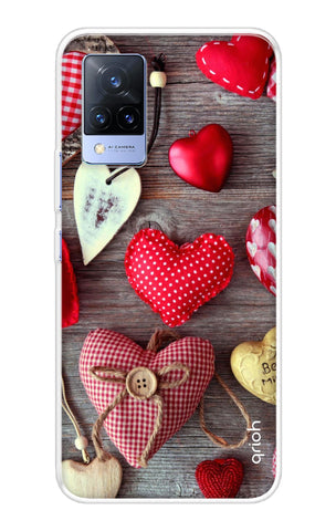 Valentine Hearts Soft Cover for Vivo V21