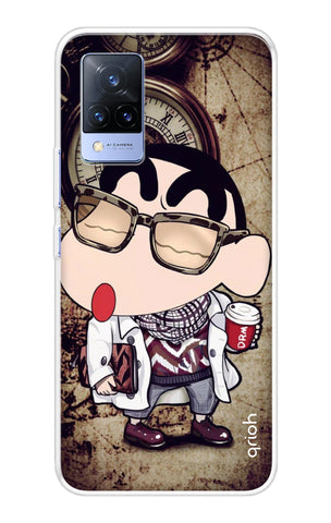 Nerdy Shinchan Soft Cover for Vivo V21