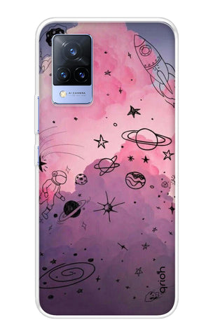 Space Doodles Art Soft Cover For Vivo V21