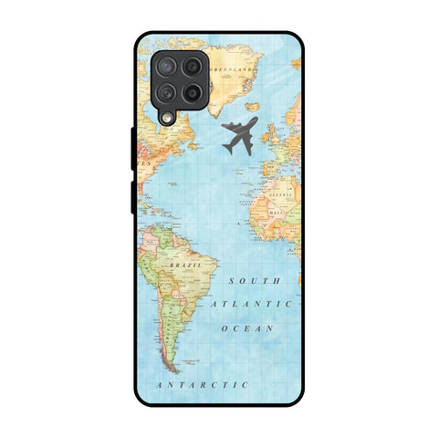 Travel Map Glossy Case for Samsung Galaxy M42