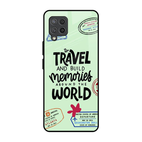 Travel Stamps Glossy Case for Samsung Galaxy M42