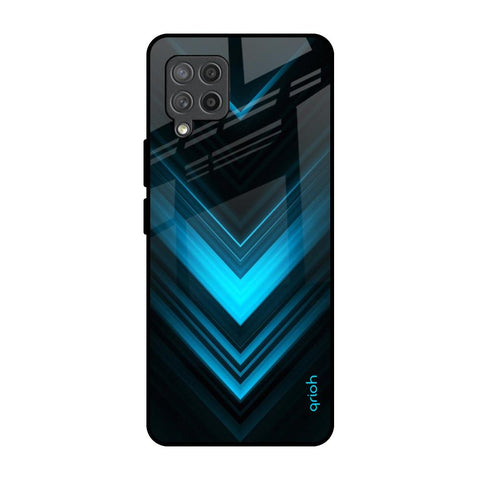 Vertical Blue Arrow Glossy Case For Samsung Galaxy M42