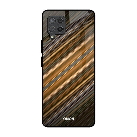Diagonal Slash Pattern Glossy Case for Samsung Galaxy M42