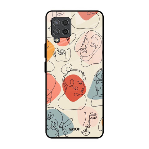 Abstract Faces Glossy Case for Samsung Galaxy M42