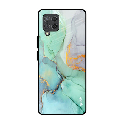 Green Marble Glossy Case for Samsung Galaxy M42