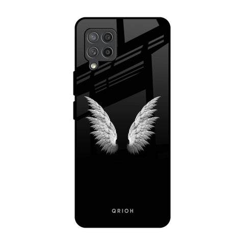 White Angel Wings Glossy Case for Samsung Galaxy M42