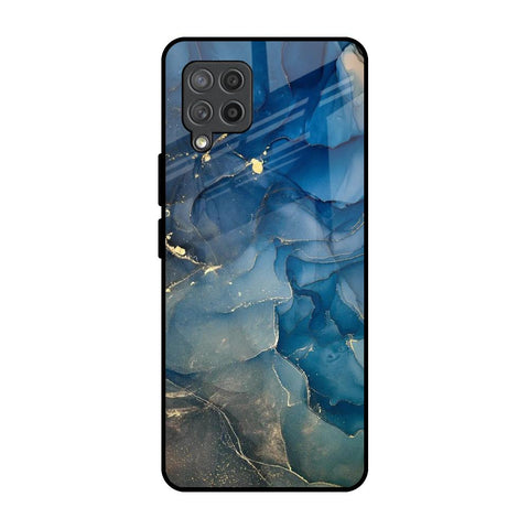 Blue Cool Marble Glossy Case for Samsung Galaxy M42
