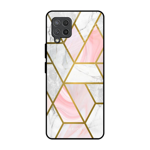 Geometrical Marble Glossy Case for Samsung Galaxy M42