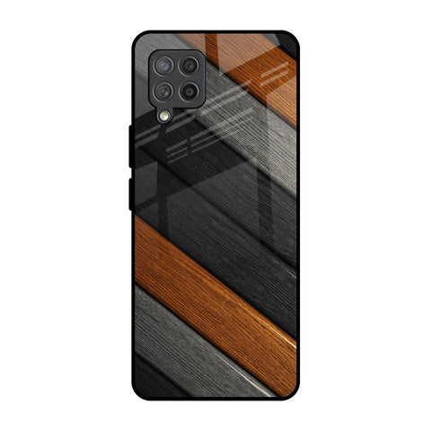 Tri Color Wood Glossy Case for Samsung Galaxy M42