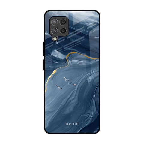 Deep Ocean Marble Glossy Case for Samsung Galaxy M42