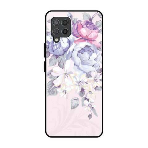 Elegant Floral Glossy Case for Samsung Galaxy M42