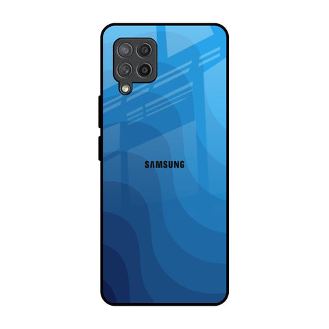 Blue Wave Abstract Glossy Case for Samsung Galaxy M42