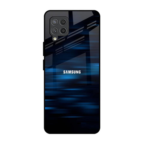 Blue Rough Abstract Glossy Case for Samsung Galaxy M42