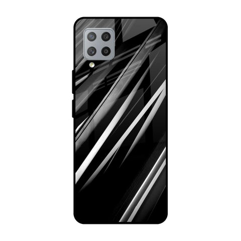 Black & Grey Gradient Glossy Case For Samsung Galaxy M42