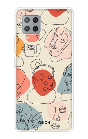 Abstract Faces Soft Cover for Samsung Galaxy M42
