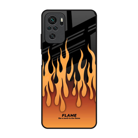 Fire Flame Glossy Case for Redmi Note 10S