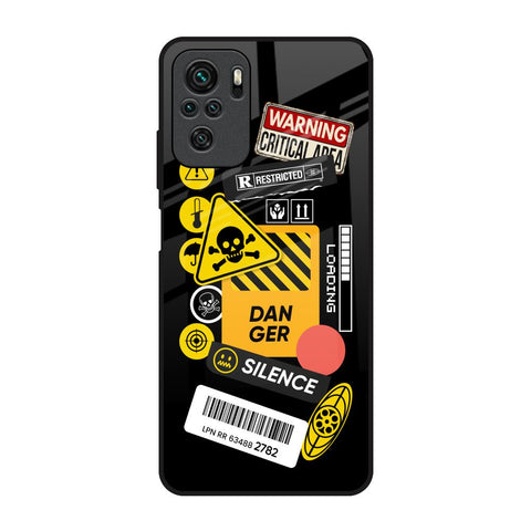Danger Signs Glossy Case for Redmi Note 10S