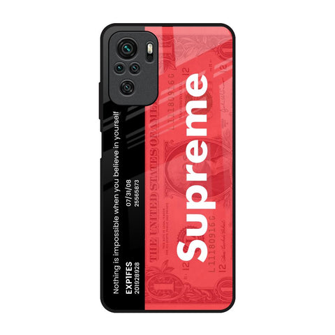 Supreme Ticket Glossy Case for Redmi Note 10S