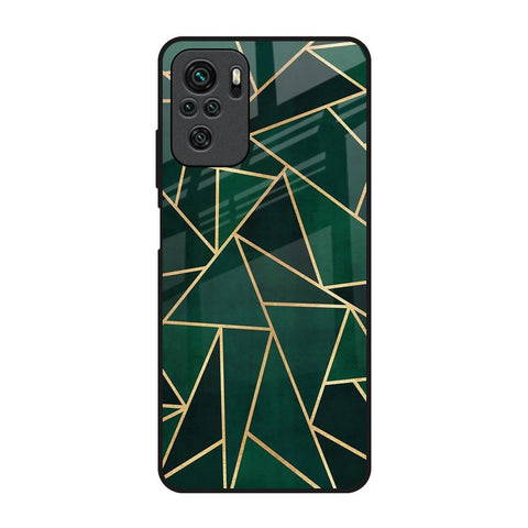 Abstract Green Glossy Case For Redmi Note 10S
