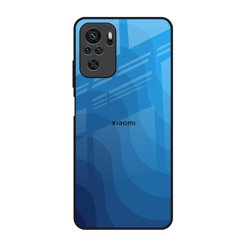 Blue Wave Abstract Glossy Case for Redmi Note 10S