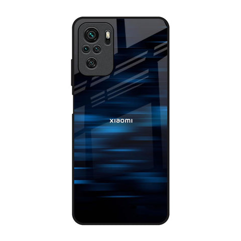 Blue Rough Abstract Glossy Case for Redmi Note 10S