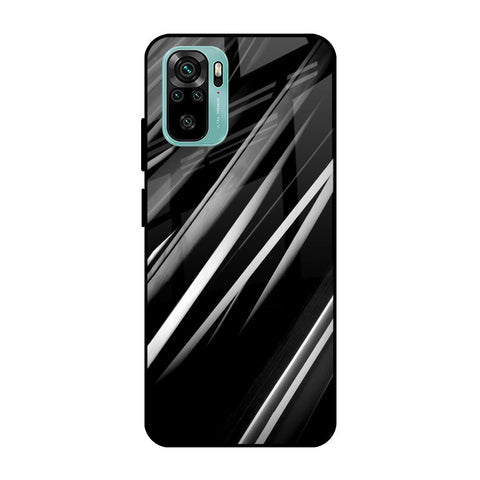 Black & Grey Gradient Glossy Case For Redmi Note 10S